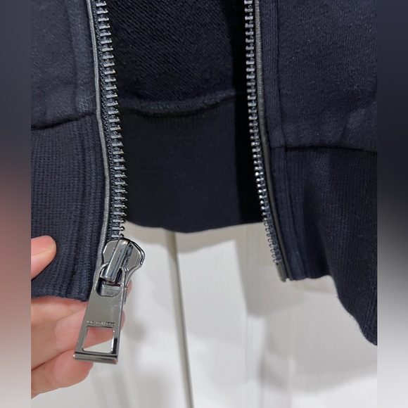 MEN’S MICHAEL KORS LEATHER / SWEATSHIRT JACKET - Picture 4 of 6